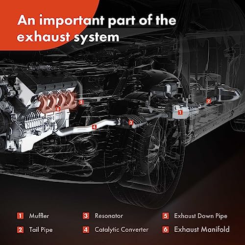 Image of A-Premium Left Side Exhaust Manifold Kit W /Gaskets, Heat Shield Compatible with Chevy Tahoe, Suburban 1500, Express 1500 2500 3500 & GMC Yukon, Savana 1500 2500 3500 & Cadillac Escalade