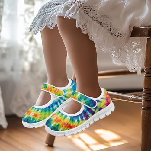 Binienty Girl's Mary Jane Sneakers Casual Mesh School Uniform Shoes Cozy Slip On Dancing Ballet Flats3