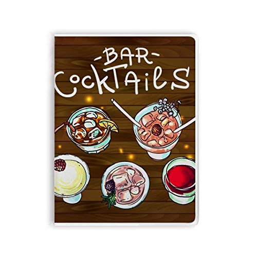 Cuaderno para bares y coctelería con tapa blanda para notas de cerveza y vino