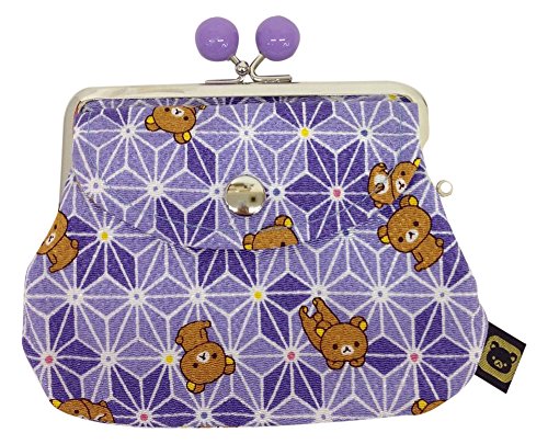 Grand porte-monnaie parent et child purse violet en chanvre