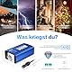 GIANDEL 300W Reiner Sinus Wechselrichter Spannungswandler 12V DC 230V AC Kfz-Adapter mit PD30W Type-C und QC 3.0 Type-A USB und Steckdose Für Tablets Laptops Smartphones