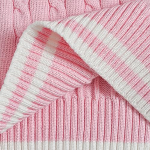 Image of Women's Sweater Vest,Y2K Sleeveless Pattern Preppy Style Knitted Crop Tank Top for Girl