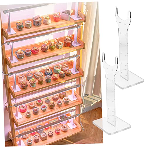 Support vertical pour lampe horticole acrylique transparent premium et stable