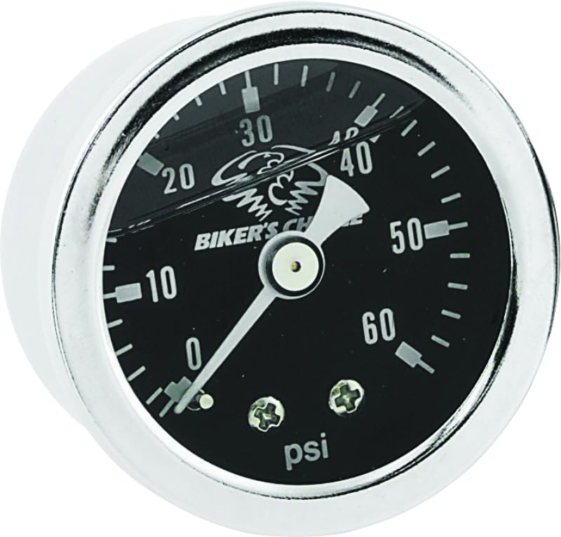 Biker's Choice BC00060B LIQUID OIL PRESSURE GAUGE BLK