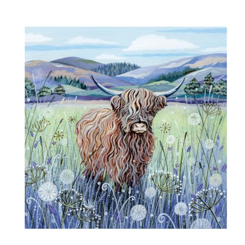 Wentworth Wooden Puzzles Scottish Highland Cow, 240 Pcs Adult Jigsaw Puzzle, Themed Irregular Pieces - Image 2