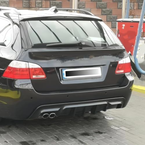 Difusor trasero negro brillante MTECH para BMW E60 E61 2005-2010 4