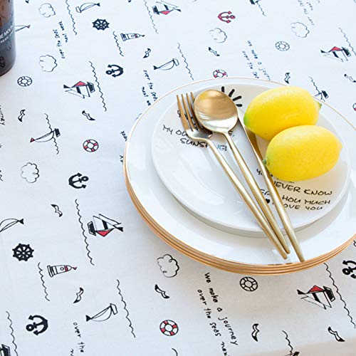 Nappe de table rectangle haut de gamme en lin coton naturel - 5