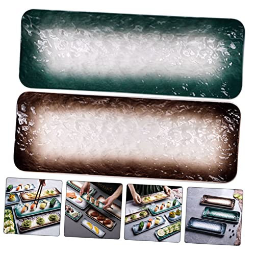 Set de platos de sushi de cerámica elegantes miniatura 5
