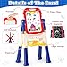 Easel for Kids Toy,Double-Sided Magnetic Kids Art Easel for 3+ Year Old Boy Gift,Toddler Toys for 3+ Year Old Boy Dry Erase Boards, Learning Educational Toy Drawing Board for 4 5 Years Old Girl Gifts