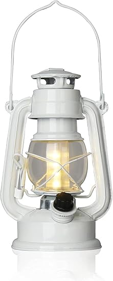 Amazon Co Jp Vanthylit Ledランタン アンティーク オイルランプ ハリケーンランタン 電池式 電球色 照明 無段階調光 キャンプランタン アウトドアインテリア おしゃれ ホワイト 白 スポーツ アウトドア