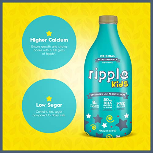Amazon Com Ripple Non Dairy Kids Milk Original 48oz Vegan 8g Pea Protein Per Serving Pediatrician Approved Better For Your Kids Better Tasting Too Plant Based Free Of Amazon Com Ripple Non Dairy Kids Milk Original 48oz Vegan 8g Pea Protein Per Serving Pediatrician Approved Better For Your Kids Better Tasting Too Plant Based Free Of