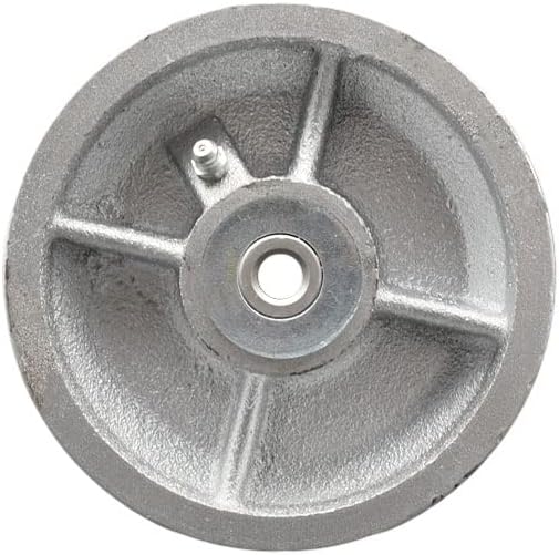 5" x 2" Semi Steel Cast Iron V-Groove Wheel Only with Roller Bearing - 1/2" Bore - 1100 lbs Capacity per Wheel - Service Caster Brand