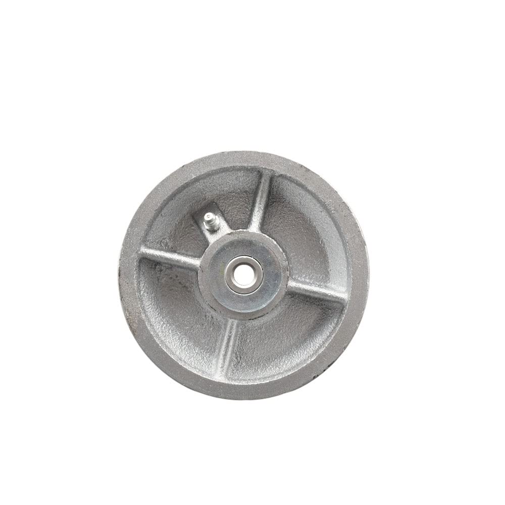 Service Caster 5inches x 2inches Semi Steel Cast Iron V-Groove Wheel Only with Roller Bearing - 1/2inches Bore - 1100 lbs Capacity per Wheel - Service Caster Brand