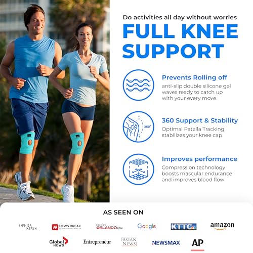 Image of Modvel ELITE Knee Brace for Men & Women - Patella Gel Pads & Side Stabilizers for ACL, Meniscus Tear, Arthritis & Injury Recovery - Maximum Support for Running, Sports & Joint Pain Relief