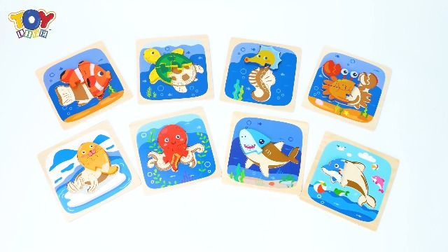 Amazon.com: TOY Life Wooden Puzzles for Toddlers 2-4, Sea Animals