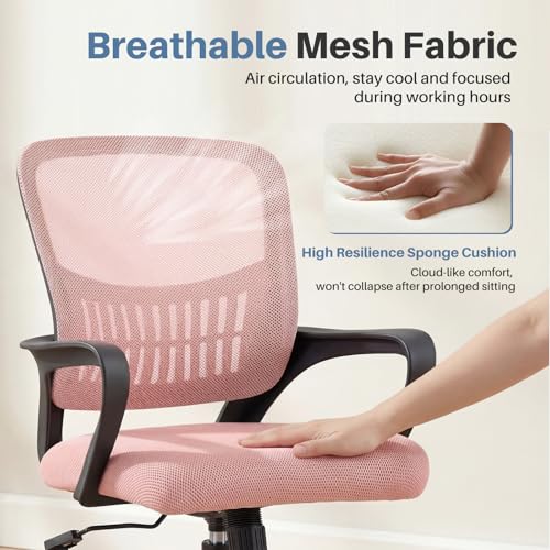 Image of DUMOS Home Office Chair, Ergonomic Lumbar Support Desk Chair