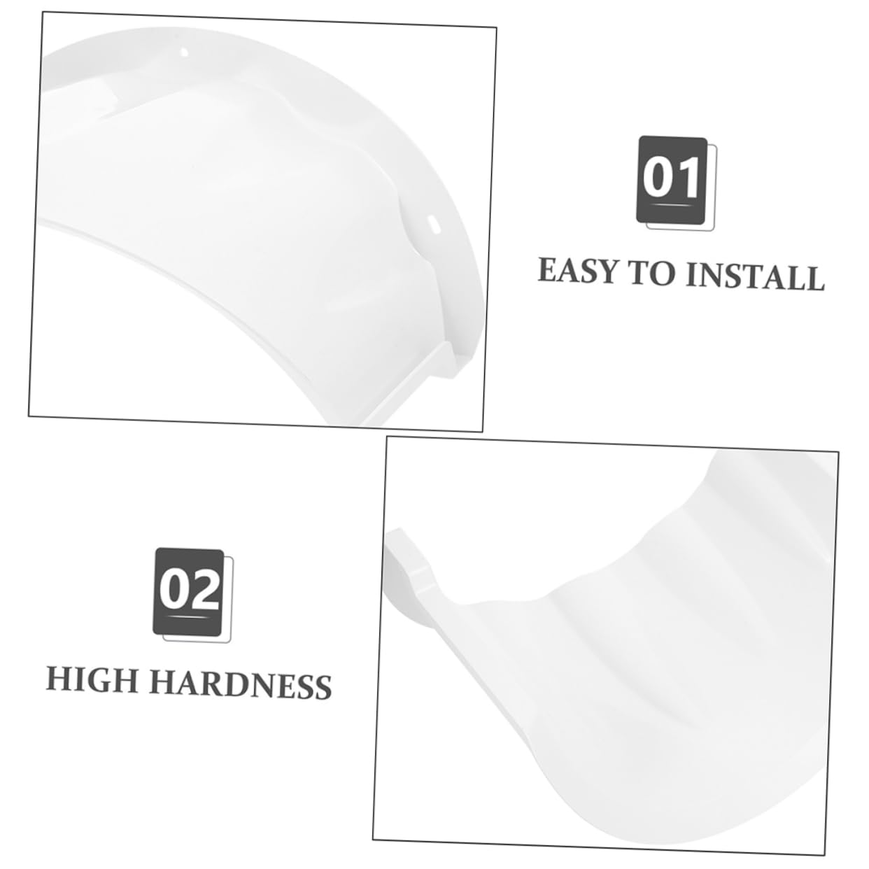 Protector de Lluvia para Cámara Exterior de Plástico Blanco, Funda Resistente y Fácil de Instalar, Paquete de 2 Unidades para Protección Segura en Exteriores