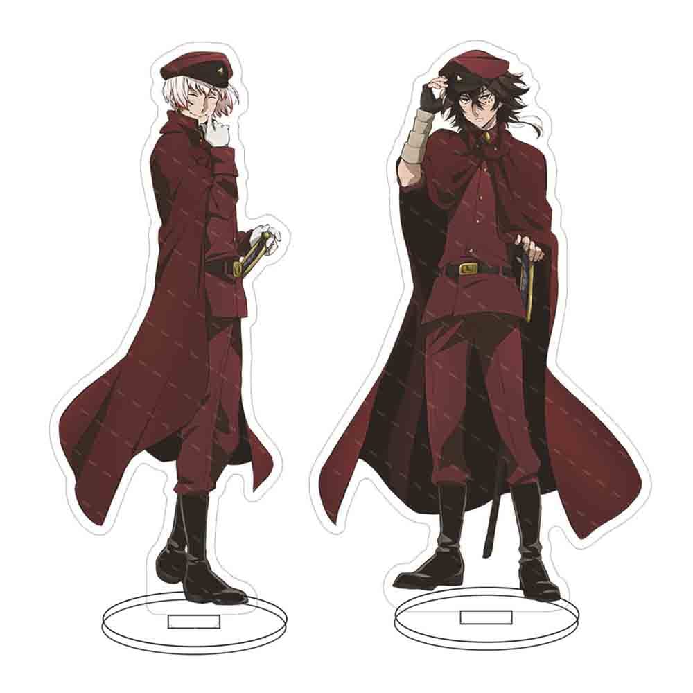 JCvCX 2Pcs Figure Tetchou Suehiro Figures Fyodor Dostoyevsky Standing Figure Creative Gift Toy Figure Acrylic Peripheral Ornaments Collections for Fans