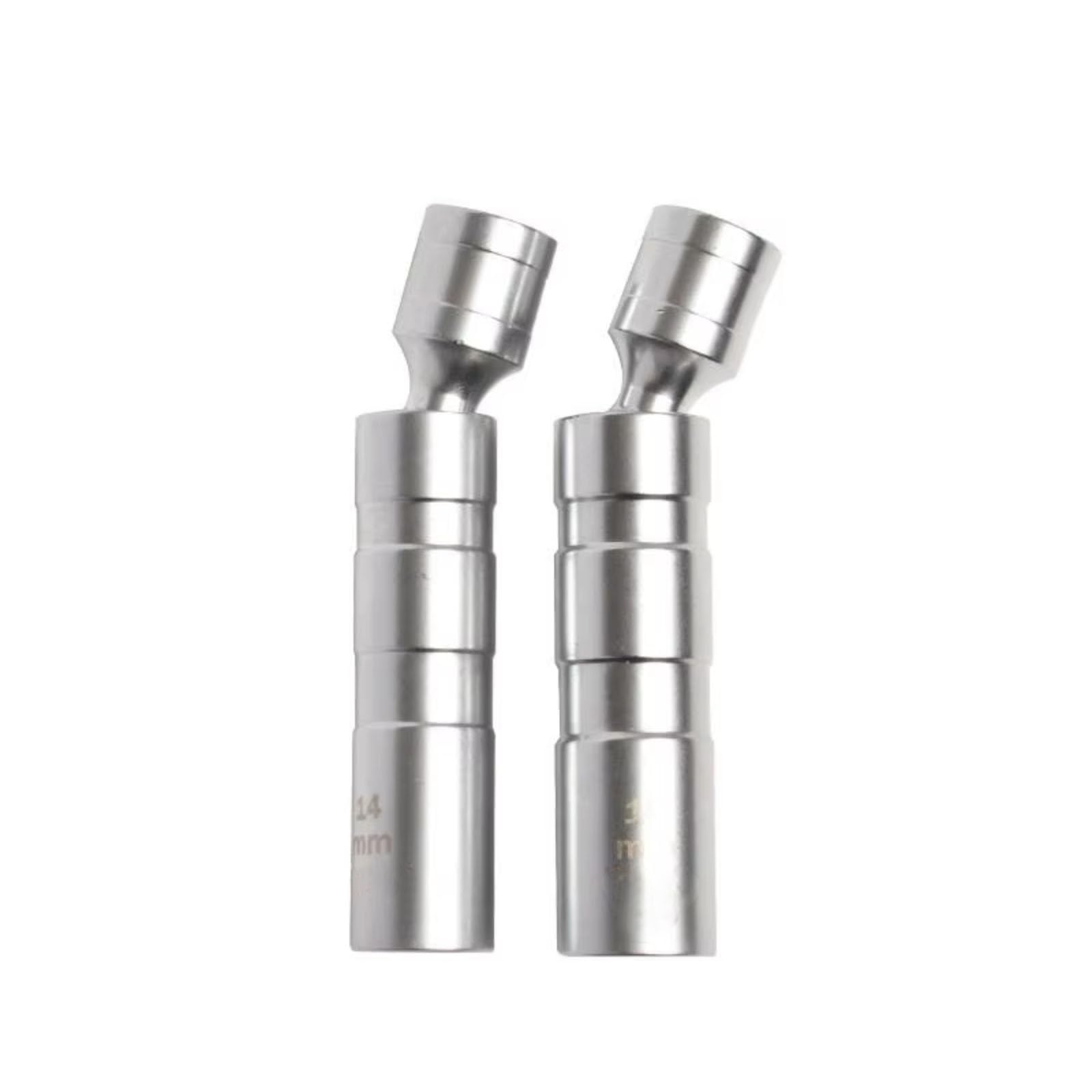 Klucz do świecy zapłonowej 14 mm/16 mm z magnetyczną, elastyczną nasadką nasadową do cienkich ścian, pasuje do samochodów, łącznie z zestawem adapterów do świec zapłonowych