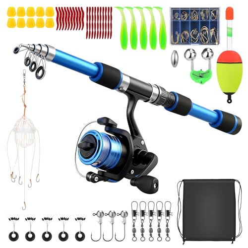 Hahorpa Canne a Peche Enfant, Kit de Canne a Peche...