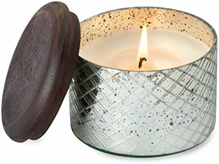 Himalayan Candles Diamond Etched Glass Soy Candle, 8-Ounce, Ginger Patchouli