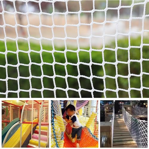 Bunifa Climbing Cargo Net for Kids Outdoor Balcony Safety Net Rope Netting Playground Climbing Net Stairway Railing Safety Net for Children Pets Toys Knotless Polyester Sports Netting