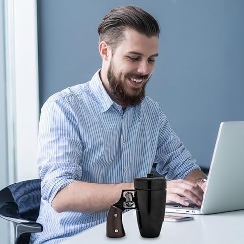 Mug à café pour thé eau bière à double paroi étanche bureau et maison