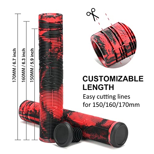Limit Handlebar Grips With Easy Cutting Lines For 150/160/170Mm For Pro Stunt Scooters #TOP1