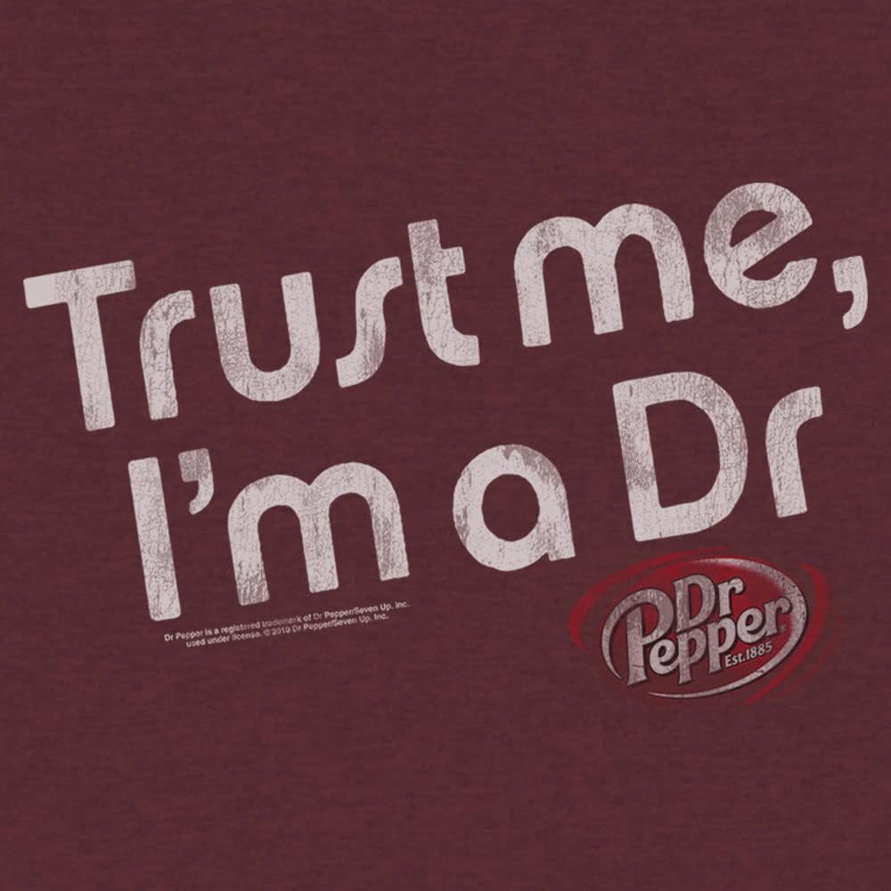 Tee Luv Men's Big and Tall Dr Pepper Shirt - Faded Trust Me I'm A Dr T-Shirt - Image 2
