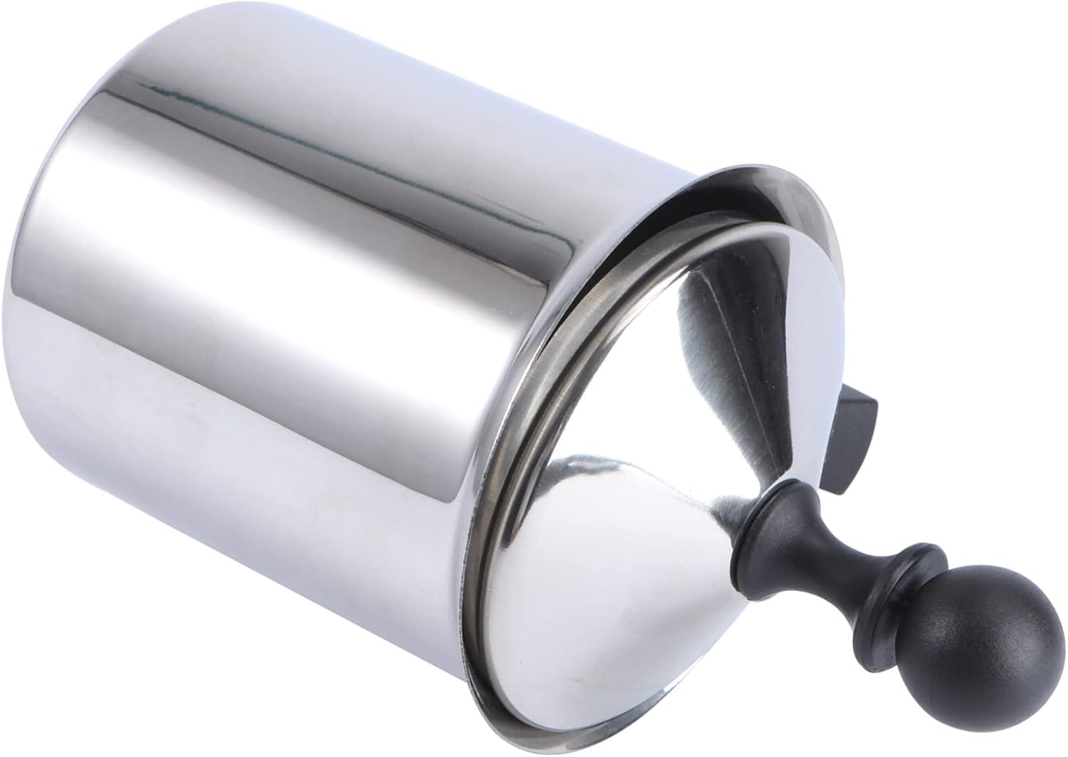 COLLBATH Hand Pump Milk Foaming Maker Stainless Manual Milk Frother Cappuccino for Egg Latte