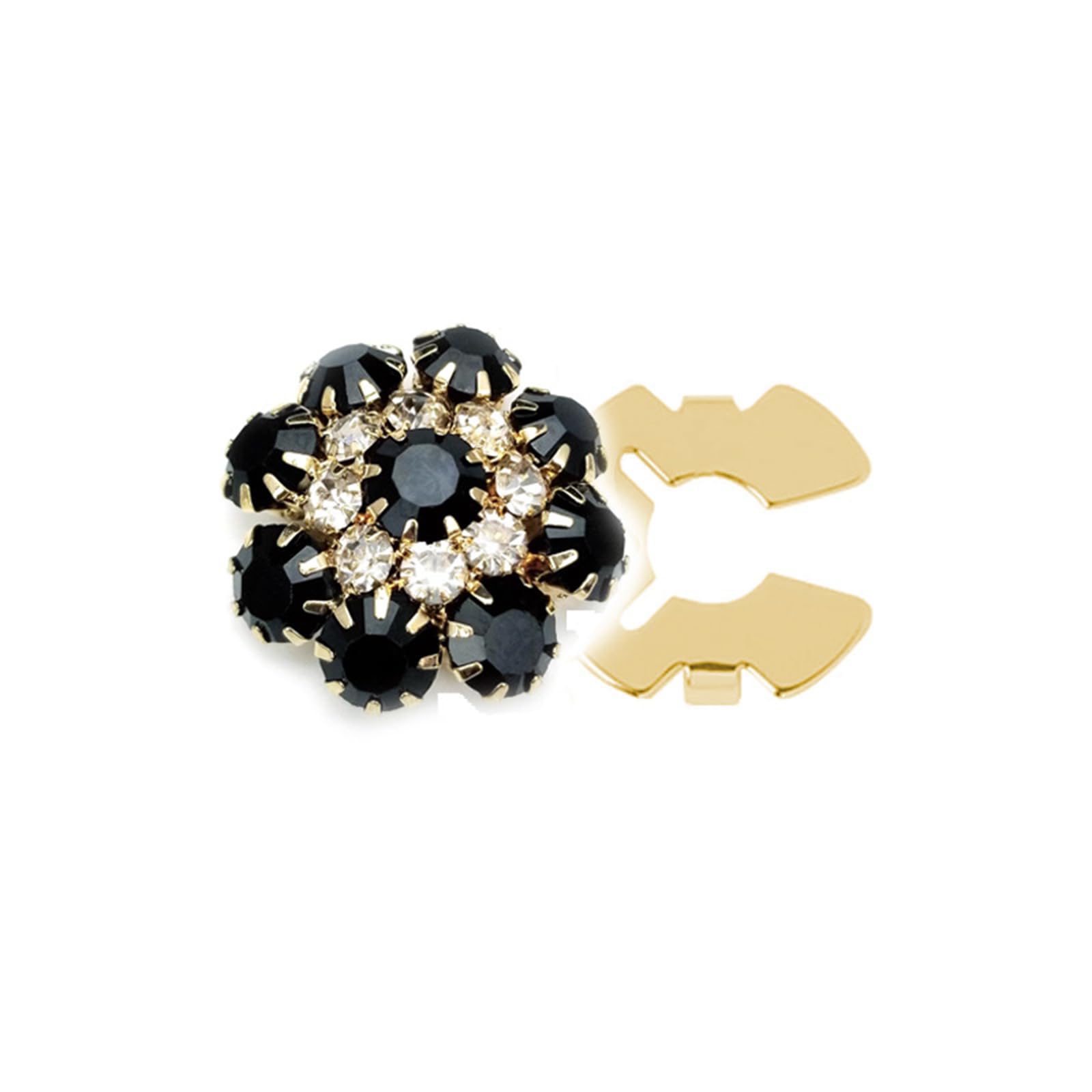 Tsophreniq Rhinestones Button Covers Decorative Embellishment Flower for Jewelry Craft Decoration Flower Rhinestones