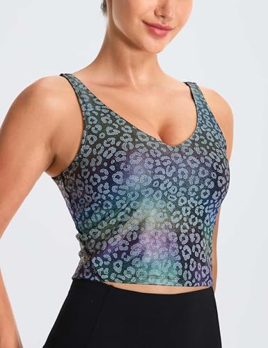 Image of THE GYM PEOPLE Womens' Sports Bra Longline Wirefree Padded with Medium Support