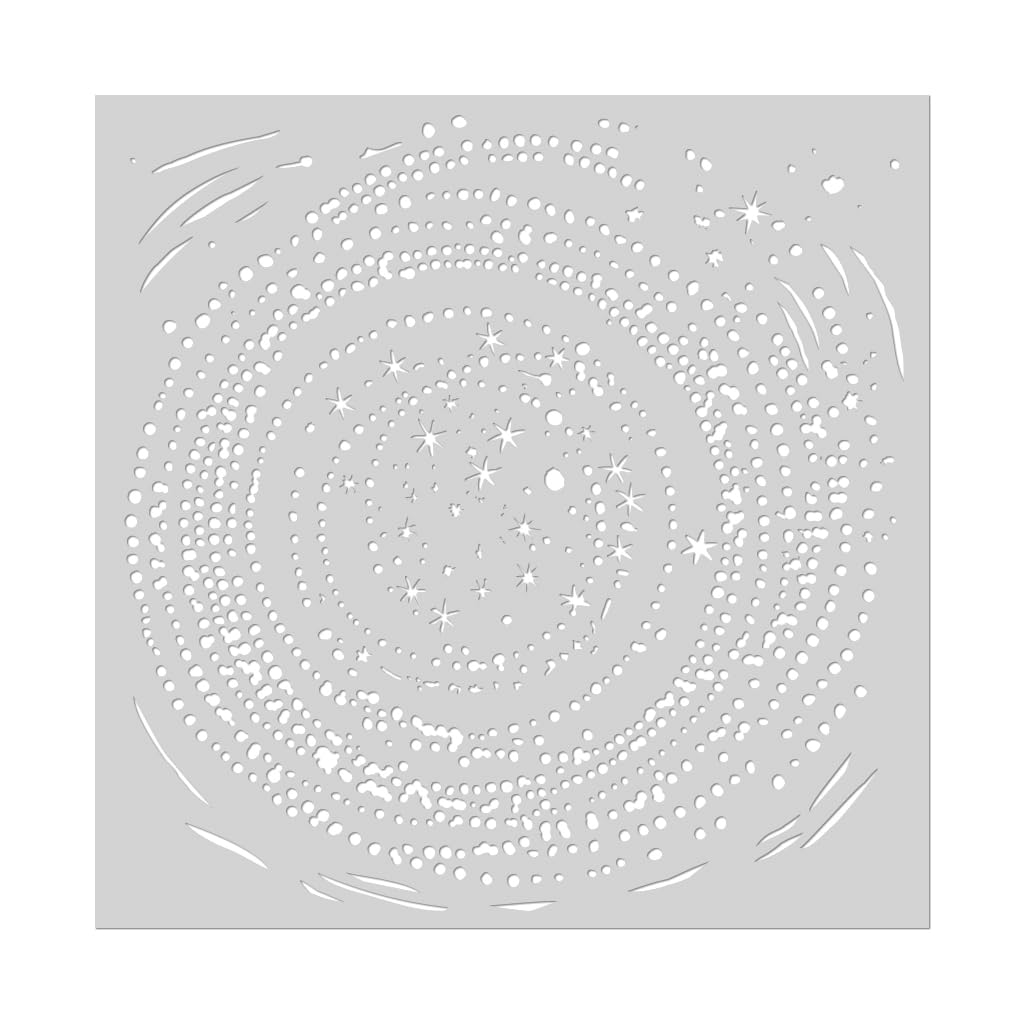 Hero ArtsSA258 Swirling Stars Mylar Stencil