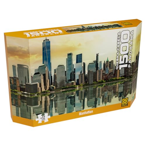 Quebra Cabeça 1500 Peças PANORAMA - MANHATTAN -Grow
