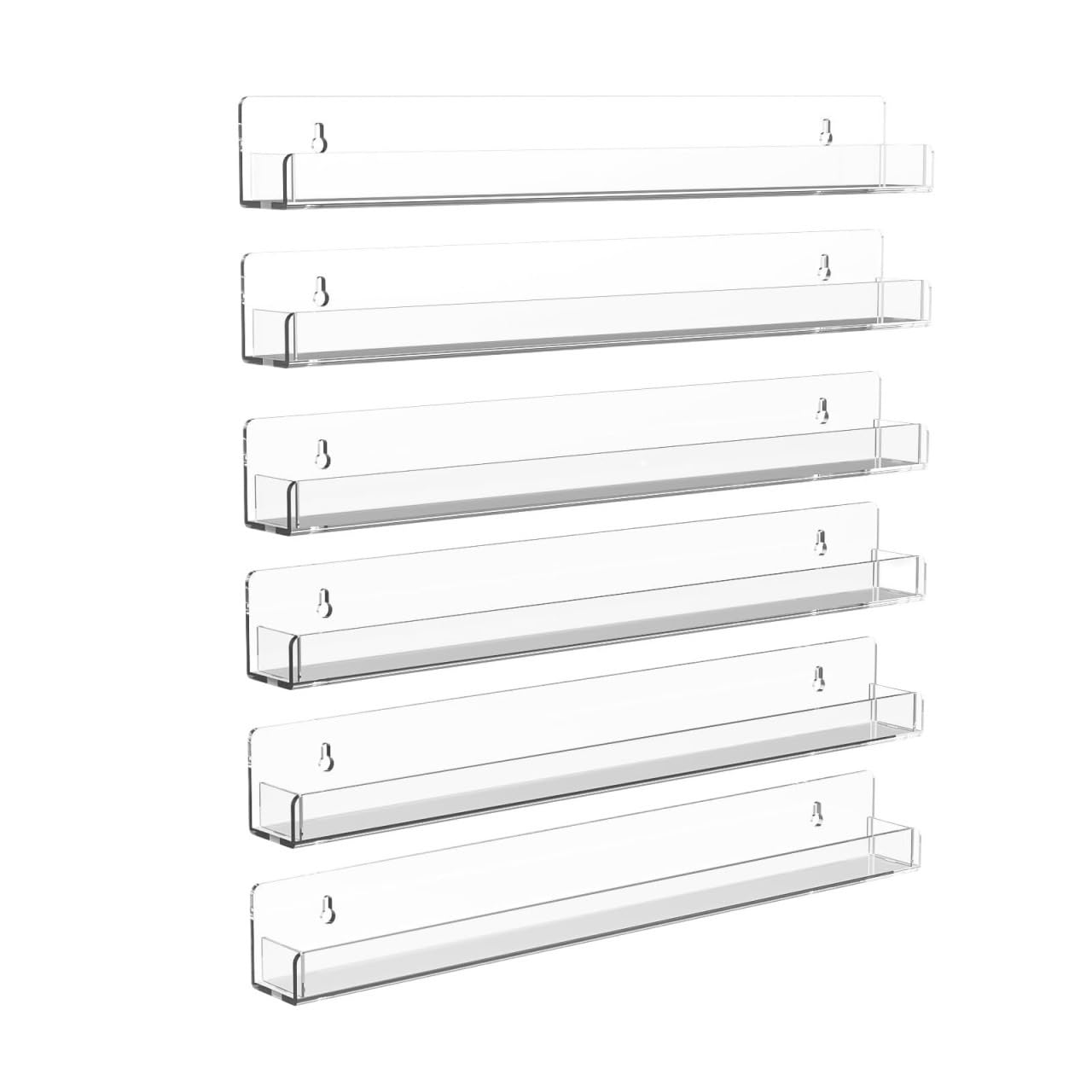 Organizer na Lakier Przenośna Półka Na Lakier Do Paznokci, Akrylowa, Przezroczysta, Organizer Okulary Przeciwsłoneczne, Wielofunkcyjna Podróżna Torba(6pcs)