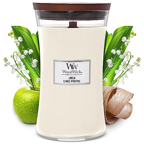 Woodwick Large Hourglass Candle, White Tea & Jasmine, 21.5 Oz #TOP13