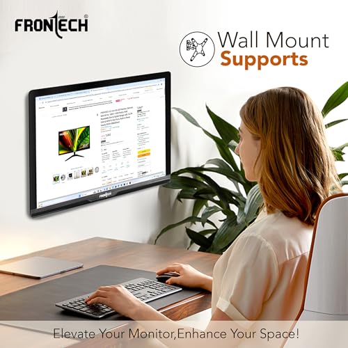 Image of FRONTECH 15.4 Inch HD LED Monitor | Refresh Rate 60 Hz,1280 x 800 Pixels | Wall Mountable, Slim Stylish Design with 16.7M Colors | VGA Ports, Built-in Power Supply (MON-0002,Black)