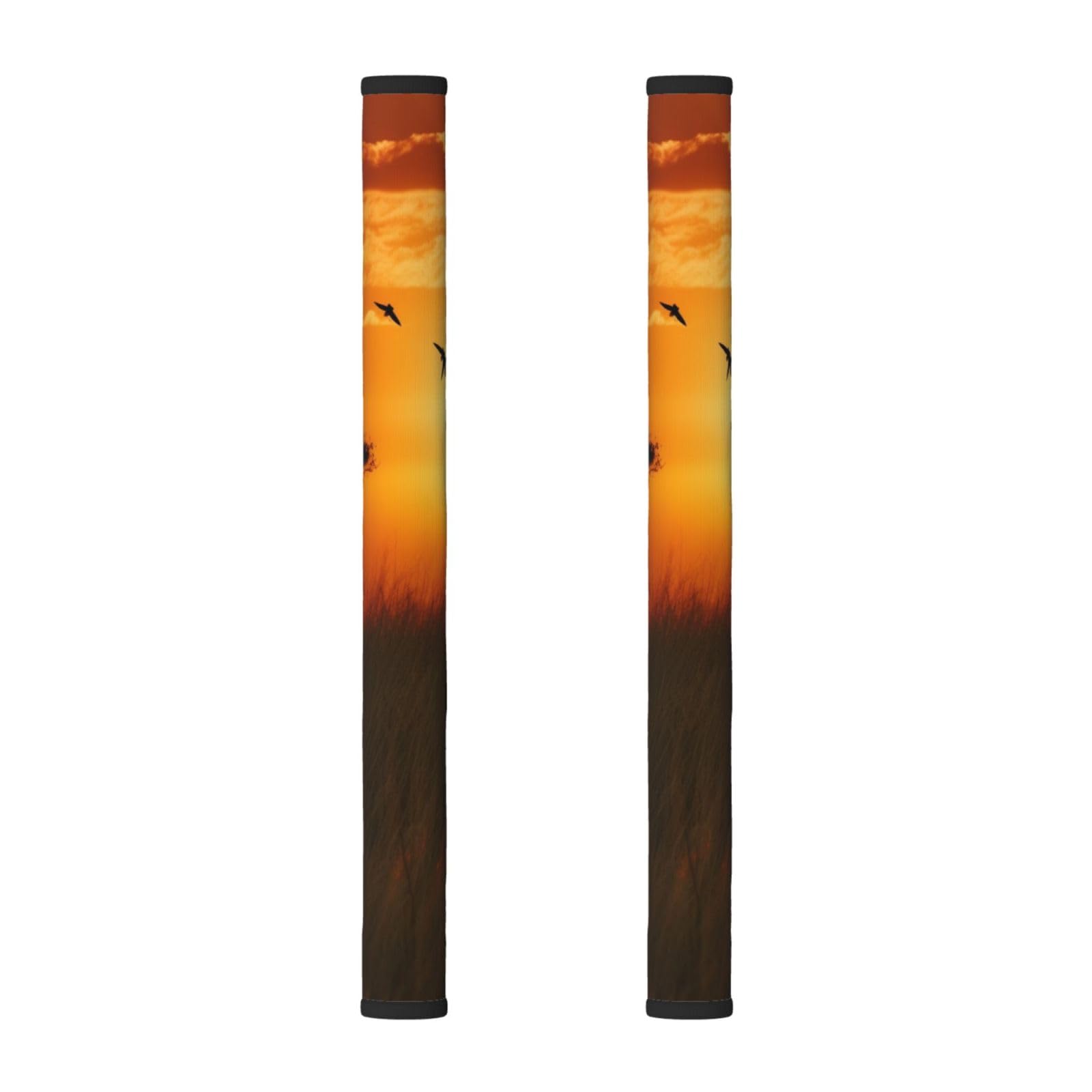 VGFJHNDF Refrigerator Door Handle Covers 2-Pack, African Grass Sunset Printed Protect and Decorate for Fridge Ovens Dishwashers