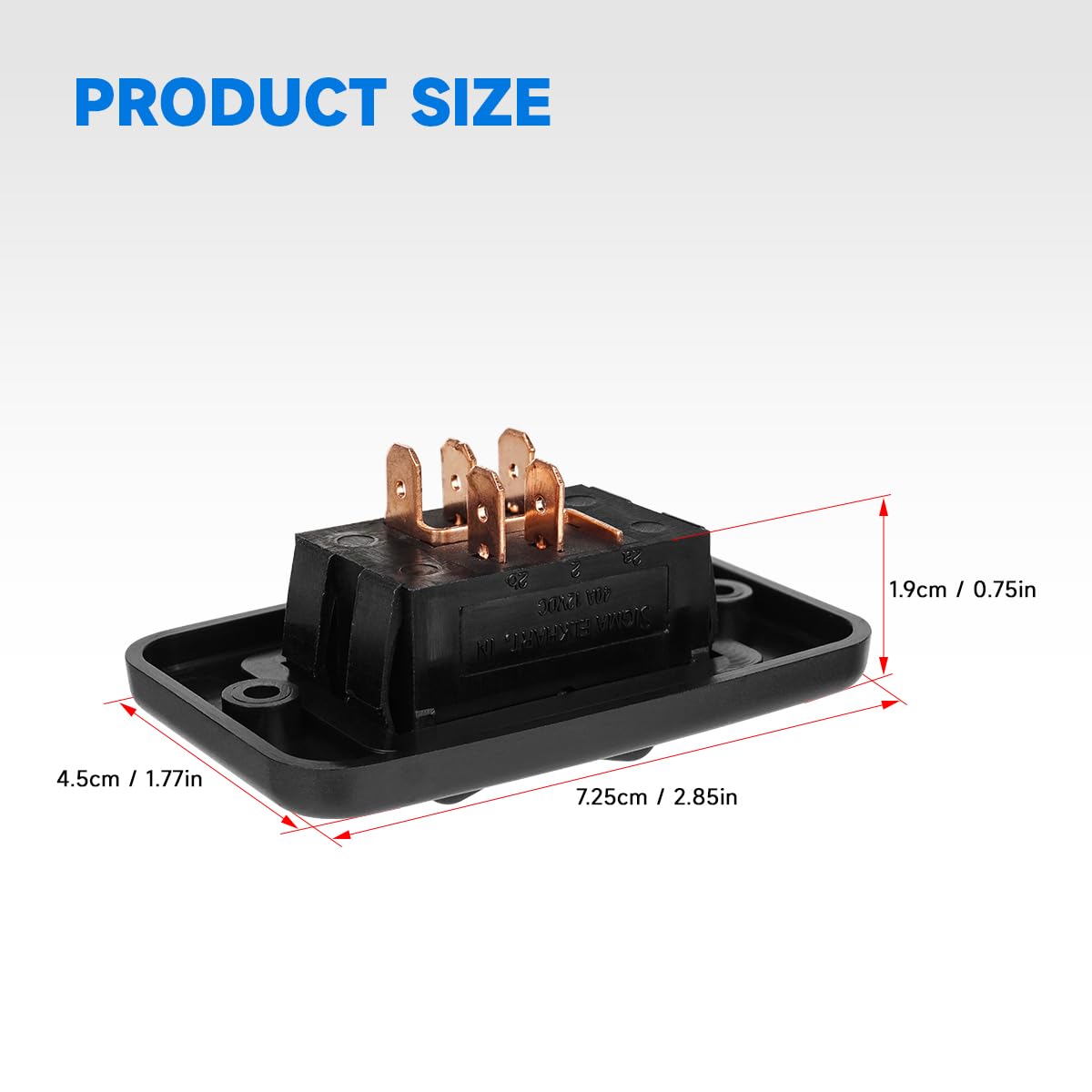 S141 Slide in Slide Out Rocker Switch Contoured Switch Fits Motor