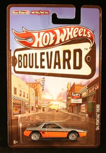 Gray & Orange '84 Pontiac Fiero Hot Wheels 1:64 miniatura 1