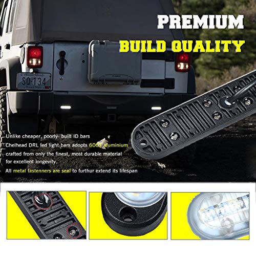 Chelhead 12V Mini Led Light Bars 5.7 Inch 6500K White Bumper Fog Bars Backup Daytime Running Lights 24V Trucks Side Marker Indicator Lighting Compatible With Atv Suv Jeep Boat Motor 4X4 Ford F150 #TOP1