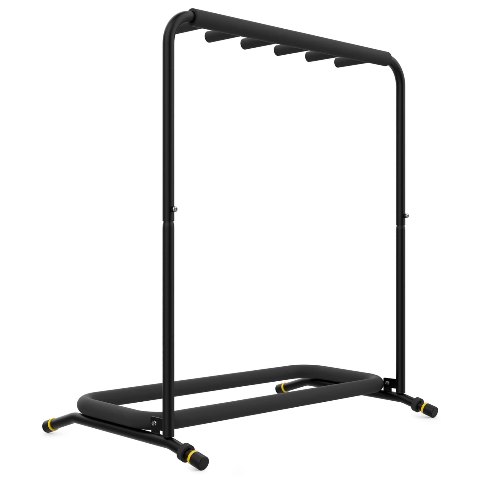 MONKEY LOOP Floor Prime Plus 5 - Soporte de Suelo para 5 Guitarras o Bajos - Soporte Compatible con Guitarras Eléctricas y Bajos Eléctricos - Apoyos Rellenos de Espuma - Resistente a los Arañazos