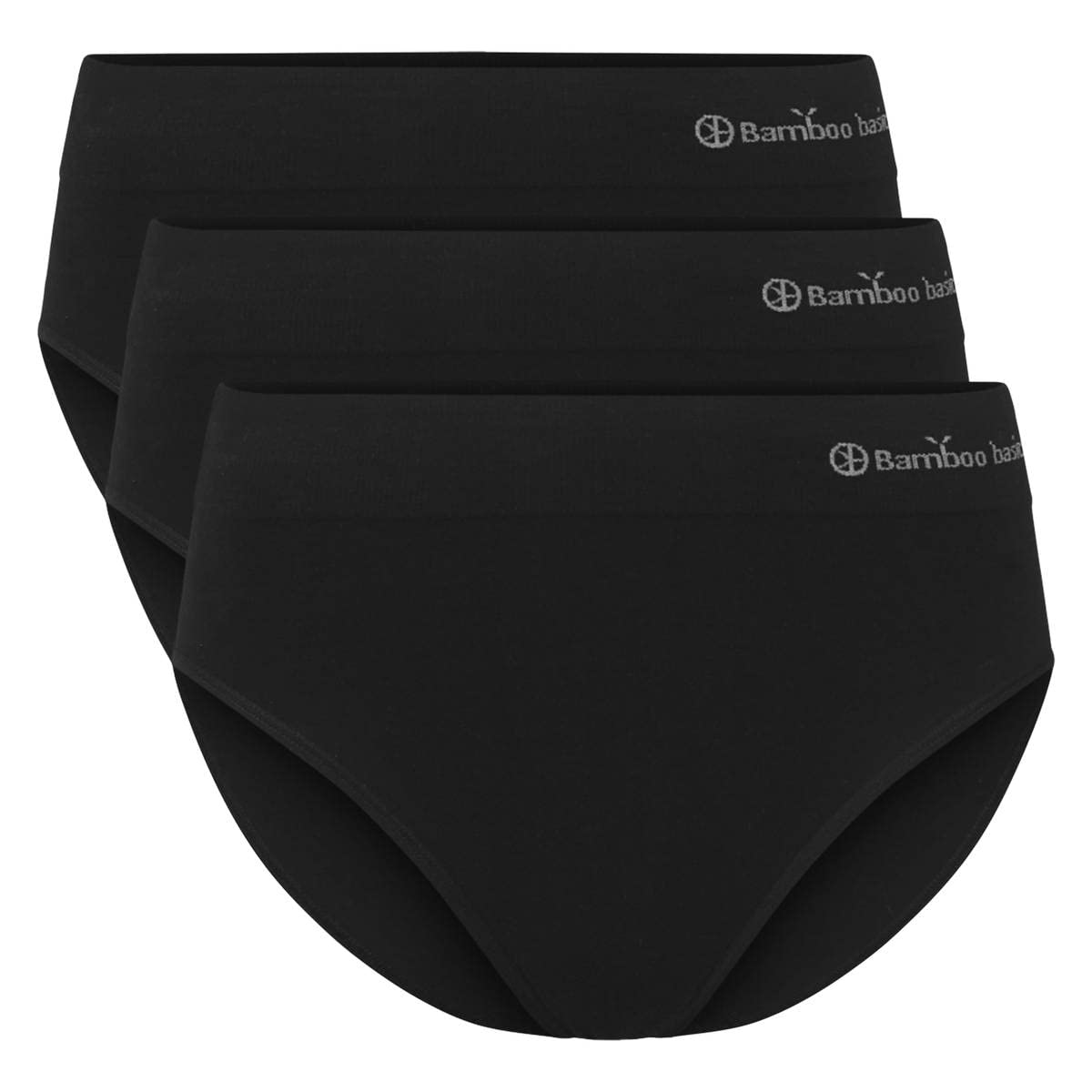 Bamboo Basics Belle - Slip da donna, senza cuciture, in jersey, con logo