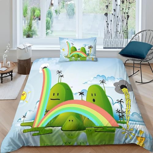 Funda nórdica de microfibra suave que elimina arrugas con estampado de rayos en 135x200 cm 2