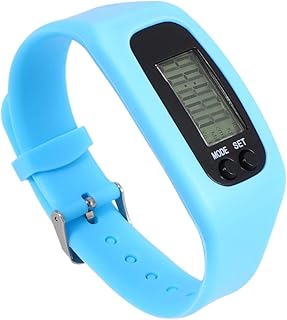 iplusmile Smartwatch Relógio cronógrafo relógio esportivo, relógio de fitness, pedômetro de silicone, pedômetro, pedômetro, relógio de corrida, caminhada, mostrador para mulheres e homens (azul) relógio de diamante relógio de diamante