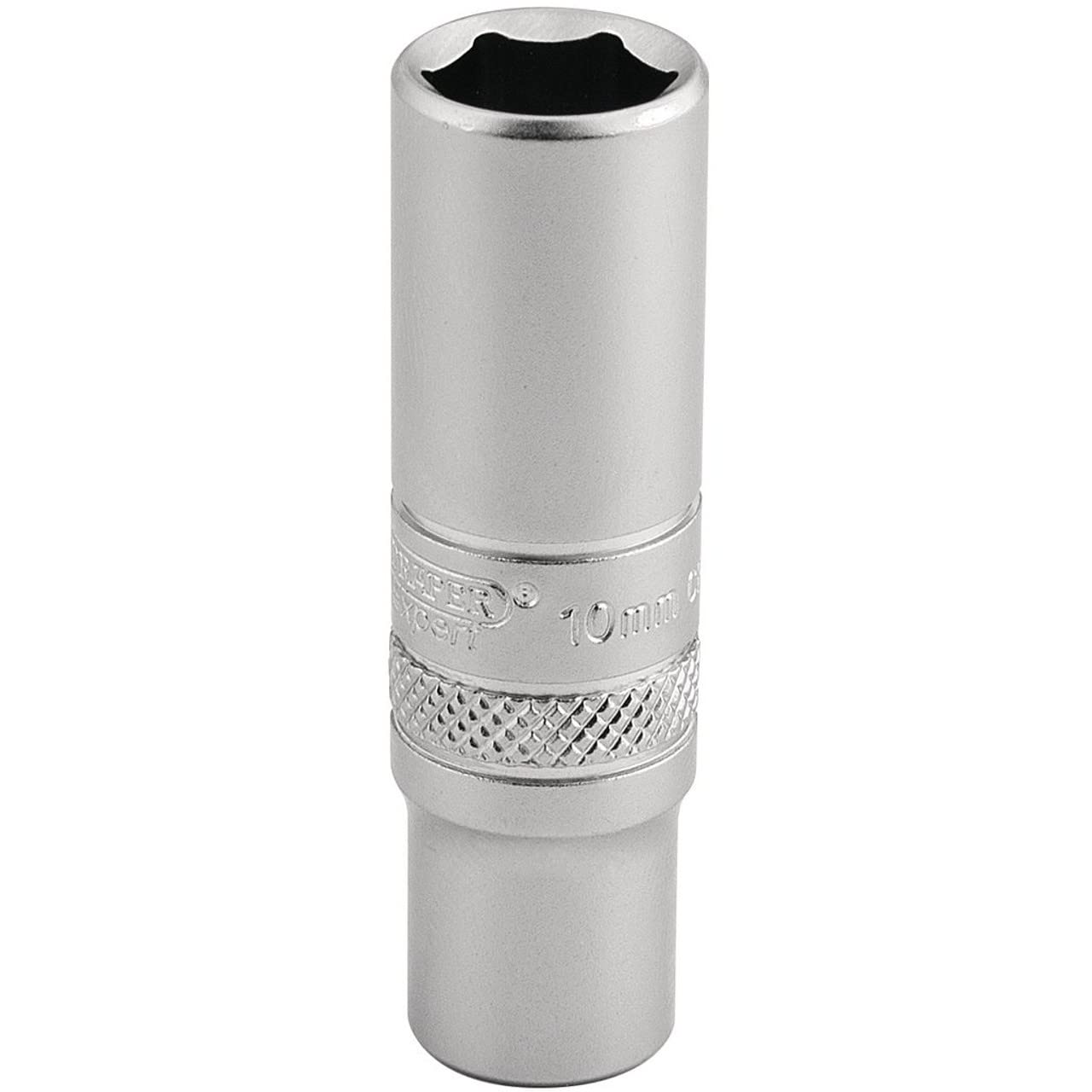 Draper Expert Quality Chrome 1/4"" Square Drive 6 Point Deep Socket - 10mm