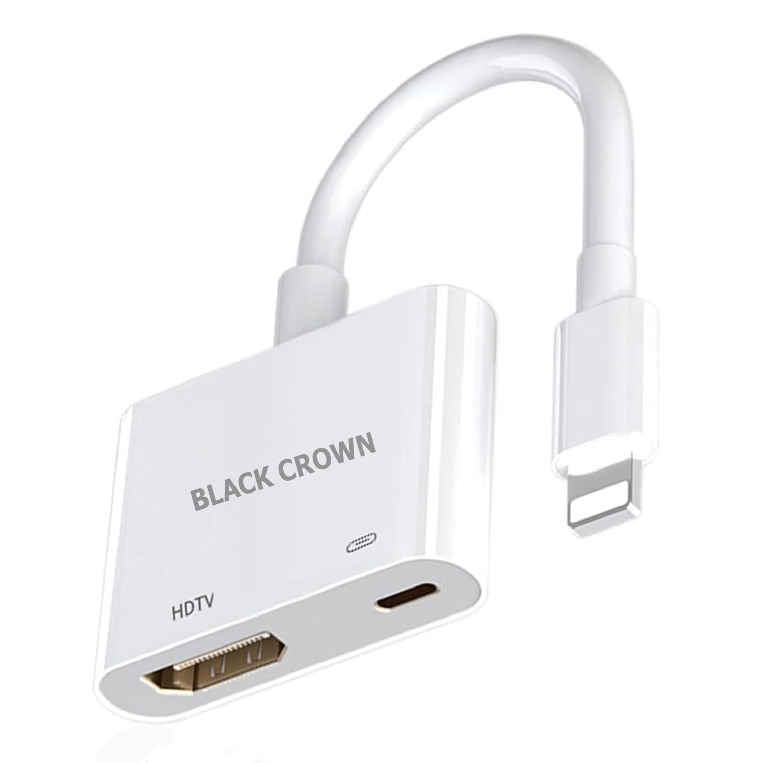 Lighting to HDMI Adapter, No Power Needed,Lighting to Digital AV Adapter 1080P Sync Screen, Phone HDMI Converter Compatible with Port Devices with Projector/Monitor/TV