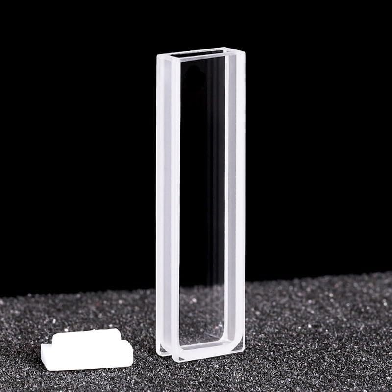 Cuvette al quarzo da 1,05 ml con tappo a vite, percorso 3 mm, cella for spettrofotometro UV-Vis, 200-2500 nm(Frit sintering)