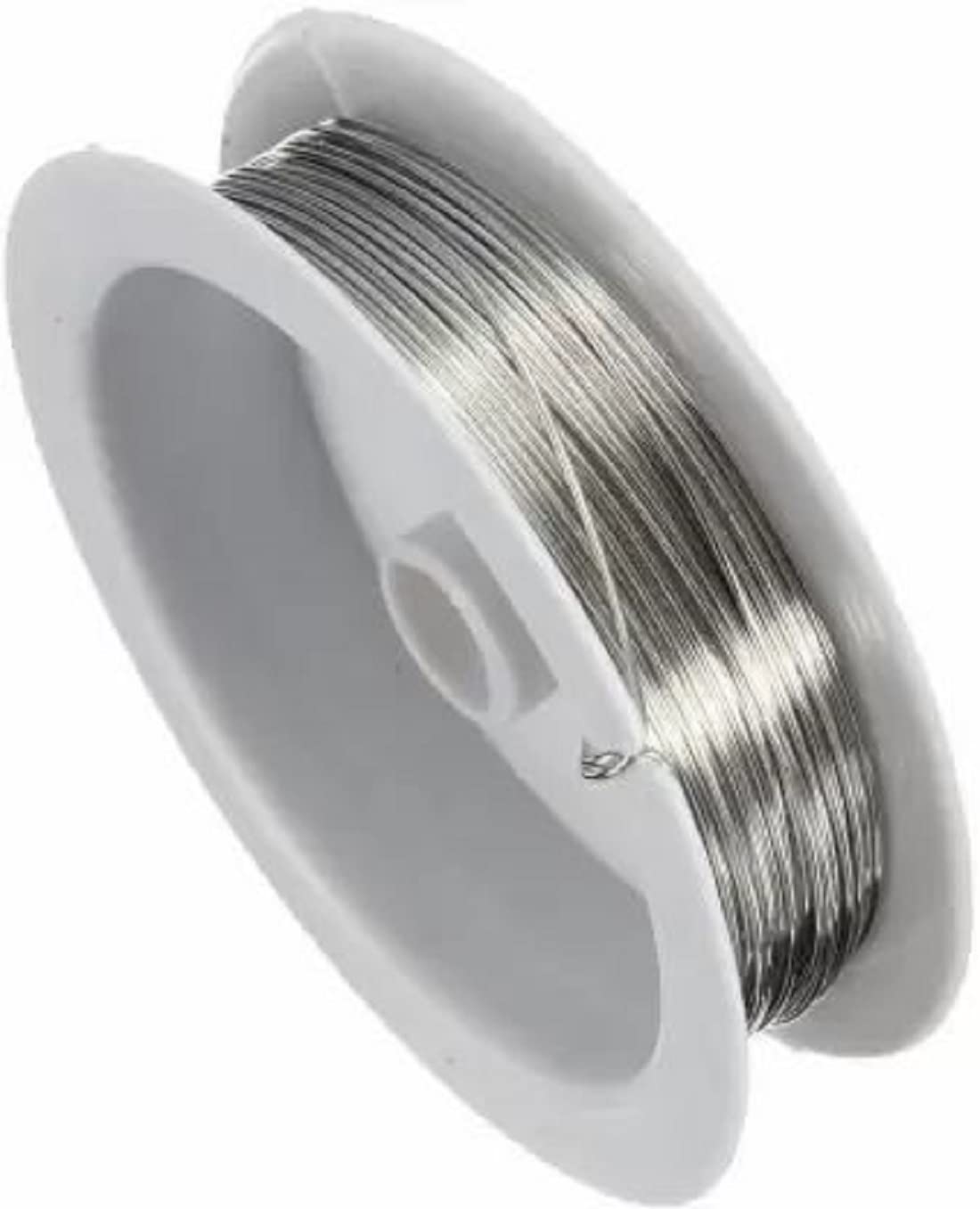 Gear Wire Resistant Strong Line Stainless Steel Tiger Tail Beading Wire for Jewellery Making/Earring/Necklace/Bracelet/Art DIY Projects & Other Crafts (1 Piece, SIlver)-image-6