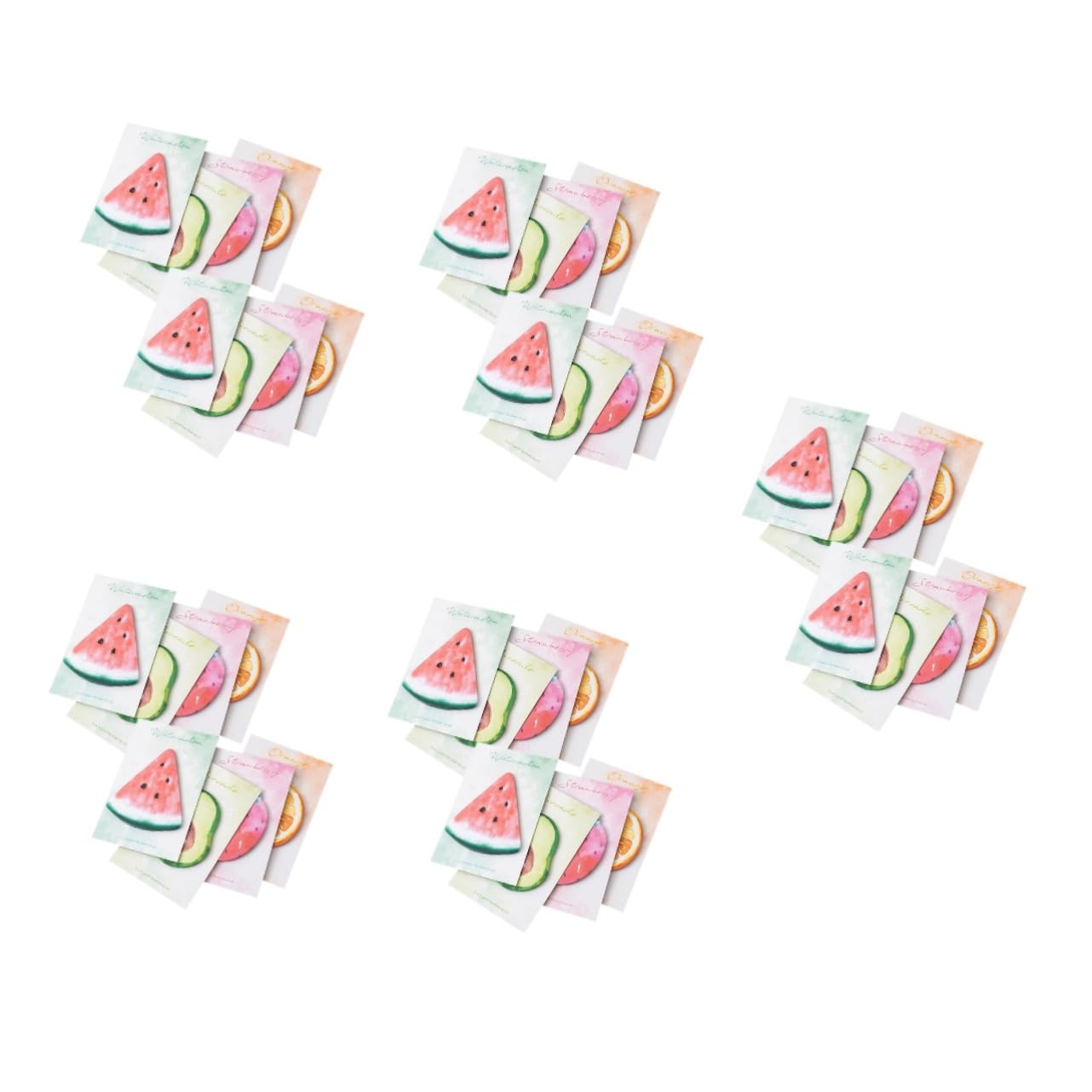 SHINEOFI 5 Pièces 8 cahier de notes pour coloré mémo à la maison autocollants blocs-notes compacts note de bureau stickers blocs-notes autocollants mémo stickers Papier